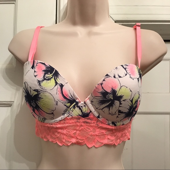 PINK Victoria's Secret Other - Floral PINK Victoria's Secret Bra w Lace Detail